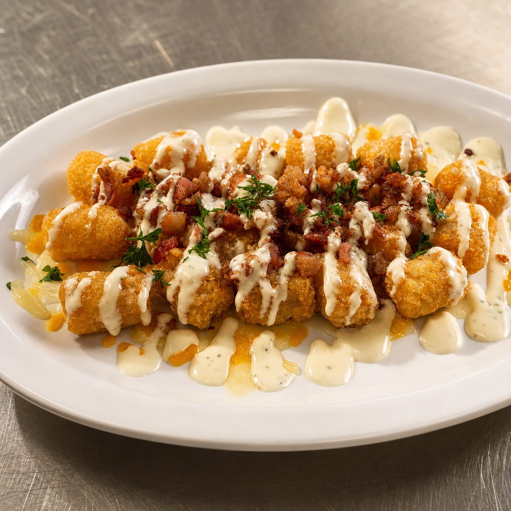Cheddar Bacon Tots.