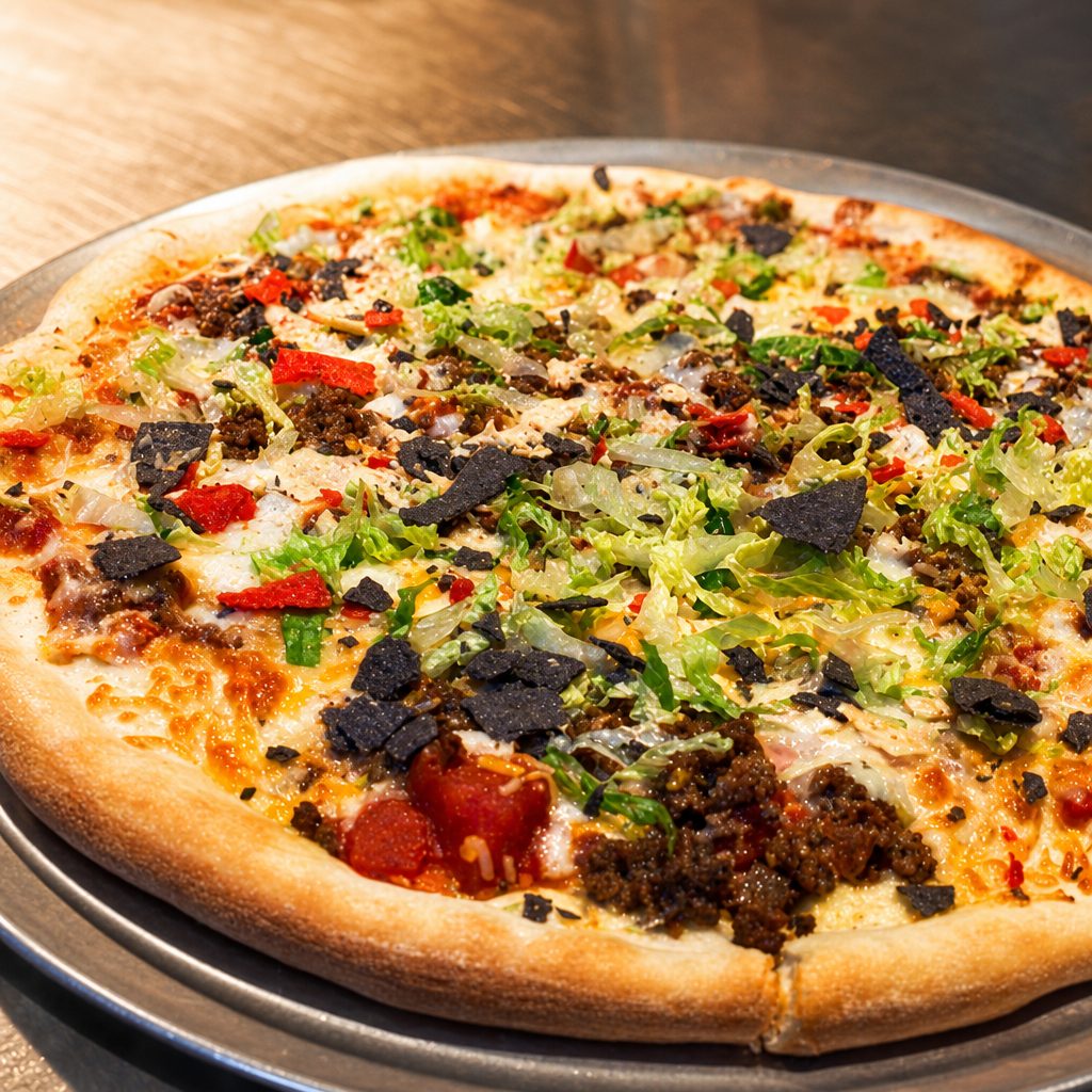 Medium Taco Pizza.