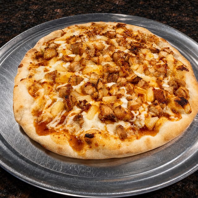 Large Thai Chicken Pizza.