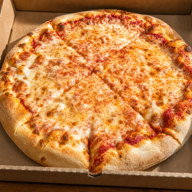 Small cheese Pizza.